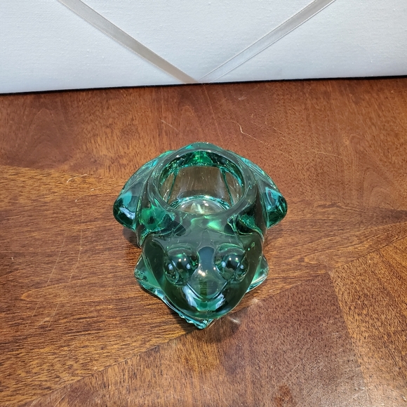 Accents Vintage Green Glass Frog Candle Holder Poshmark